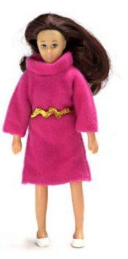 Image of Dollhouse Miniature Mother W/Outfit/Brunette