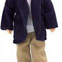 Image of Dollhouse Miniature Father W/Outfit/Brunette