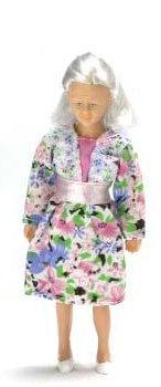 Image of Dollhouse Miniature Grandmother W/Outfit