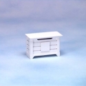 Image of Dollhouse Miniature White Toy Chest