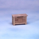 Image of Dollhouse Miniature Oak Toy Chest