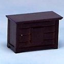 Image of Dollhouse Miniature Walnut Toy Chest