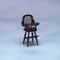 Image of Dollhouse Miniature Walnut High Chair