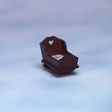 Image of Dollhouse Miniature Walnut Cradle