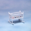 Image of Dollhouse Miniature Rocking Cradle