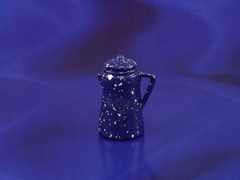 Image of Dollhouse Miniature Blue Spatterware Pitcher
