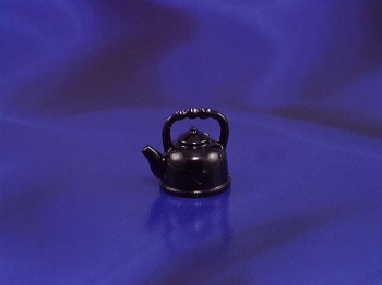 Image of Dollhouse Miniature Black Tea Kettle
