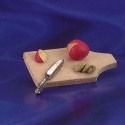 Image of Dollhouse Miniature Cutting Board with Cheese