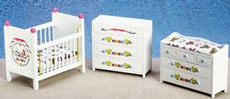 Image of Dollhouse Miniature ABC Nursery Set