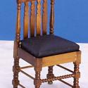 Image of Dollhouse Miniature Walnut Sewing Chair
