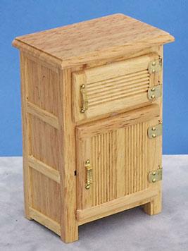 Image of Dollhouse Miniature Oak Icebox