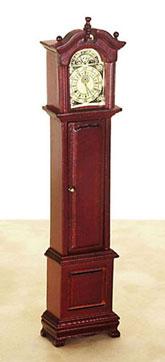 Image of Dollhouse Miniature Mahogany Grandfather Clock