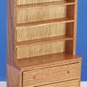 Image of Dollhouse Miniature Oak China Cabinet