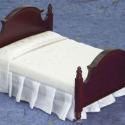 Image of Dollhouse Miniature Double Bed