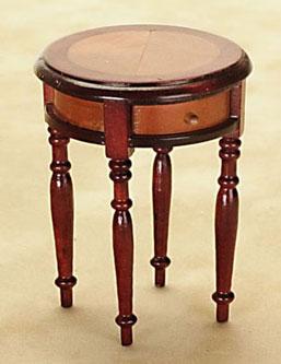 Image of Dollhouse Miniature Inlaid Lamp Table