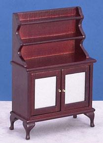 Image of Dollhouse Miniature Mahogany Cupboard
