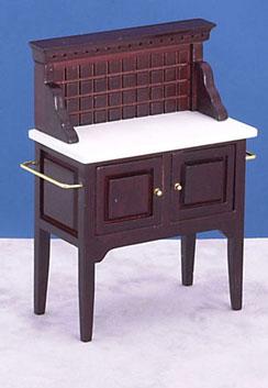 Image of Dollhouse Miniature Mahogany Wash Stand