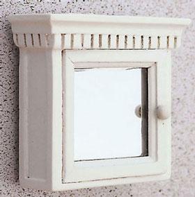 Image of Dollhouse Miniature White Medicine Cabinet