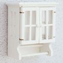 Image of Dollhouse Miniature Towel Cabinet with Bar