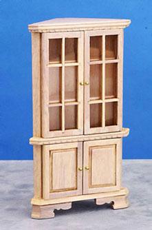 Image of Dollhouse Miniature Corner Hutch