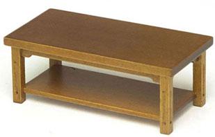 Image of Dollhouse Miniature Walnut Coffee Table