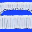 Image of Dollhouse Miniature Curtains: Picture Window Cape, White
