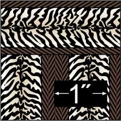 Image of Dollhouse Miniature Wallpaper - Zebra