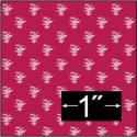 Image of Dollhouse Miniature Wallpaper - Thistle Red