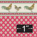 Image of Dollhouse Miniature Wallpaper - Rooster