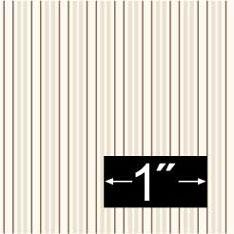Image of Dollhouse Miniature Wallpaper - Gathering Stripe, White