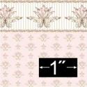 Image of Dollhouse Miniature Wallpaper - Duchess, Pink