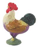 Image of Dollhouse Miniature Crowing Rooster Small 1 Pc