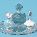 Image of Dollhouse Miniature Perfume Tray w/3 Bottles