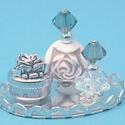 Image of Dollhouse Miniature Perfume Tray w/2 Bottles & Powder Box