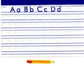 Image of Dollhouse Miniature Child's Alphabet Pad w/Pencil