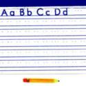 Image of Dollhouse Miniature Child's Alphabet Pad w/Pencil