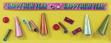 Image of Dollhouse Miniature New Years Eve Party