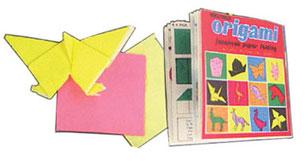 Image of Dollhouse Miniature Origami Book w/Paper & Samples
