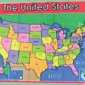 Image of Dollhouse Miniature USA Classroom Map