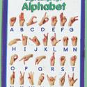 Image of Dollhouse Miniature Sign Language Chart