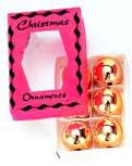 Image of Dollhouse Miniature Ornament Box w/Gold Ornaments