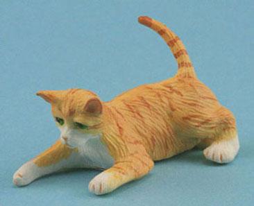 Image of Dollhouse Miniature Orange Cat FCA1017OR