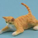 Image of Dollhouse Miniature Orange Cat FCA1017OR