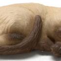 Image of Dollhouse Miniature Siamese Brown Cat FCA1018SB