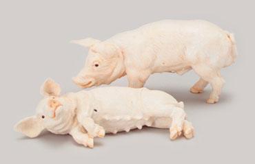 Image of Dollhouse Miniature Pigs, Set of 2 FCA1028