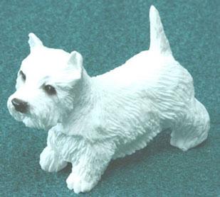 Image of Dollhouse Miniature West Highland Terrier FCA1127