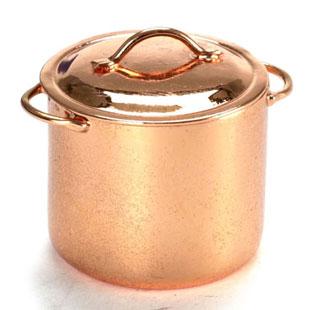 Image of Dollhouse Miniature Copper Stock  Pot FCA1349CP