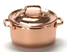 Image of Dollhouse Miniature Medium Copper Casserole FCA1350CP