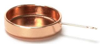 Image of Dollhouse Miniature Large Copper Skillet FCA1361CP