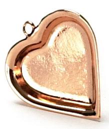 Image of Dollhouse Miniature Copper Heart Shaped Pan FCA1367CP